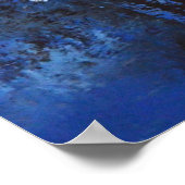 'Jongerenblauw' en grijs Abstract Poster (Hoek)