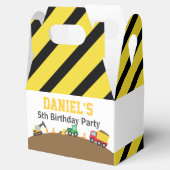 Jongerenbouwvoertuigen Thema Birthday Party Bedankdoosjes (Geopend)