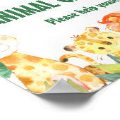 Jongerenbroed Wilde Eén Safari Dieren Maandbericht Poster (Hoek)