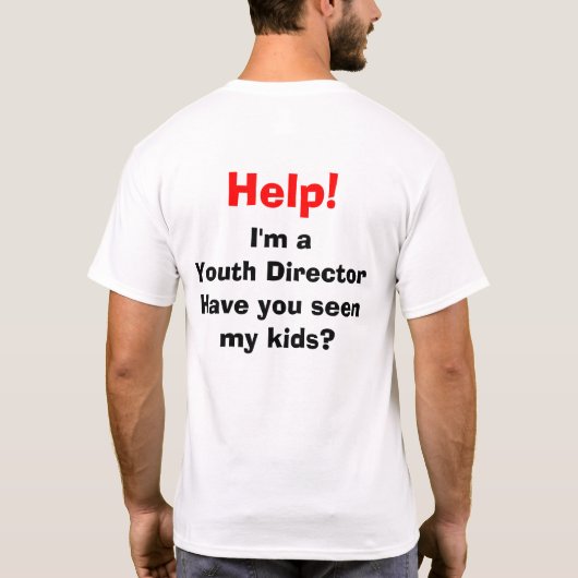 Jongerendirecteur T-shirt (Achterkant)
