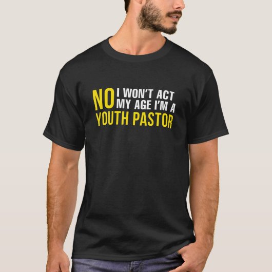 Jongerendominee preacher Sermon Church Jesus Chris T-shirt (Voorkant)