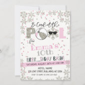 Jongerenfeest in de winterpool kaart (Voorkant)