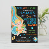 Jongerenfeest op verjaardagsfeestje kaart (Staand voorkant)