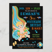 Jongerenfeest op verjaardagsfeestje kaart (Voorkant / Achterkant)