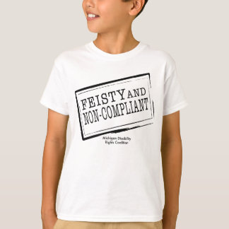 Jongerenfeisty en niet-conform T-shirt