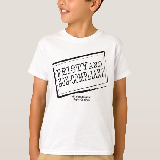 Jongerenfeisty en niet-conform T-shirt (Voorkant)