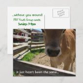 Jongerengroepsuitnodiging Uitnodiging Briefkaart (Voorkant / Achterkant)