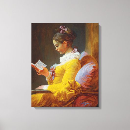 Jongerenlezing Jean-Honore Fragonard Canvas Afdruk (Voorkant)