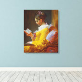 Jongerenlezing Jean-Honore Fragonard Canvas Afdruk (Insitu (Houten vloer))
