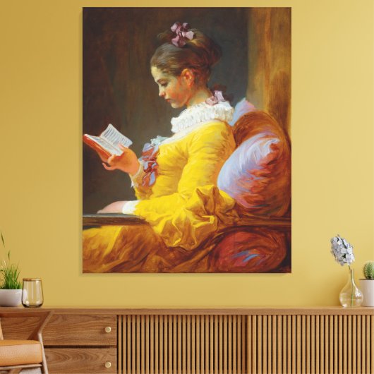 Jongerenlezing Jean-Honore Fragonard Canvas Afdruk (Insitu (Woonkamer))