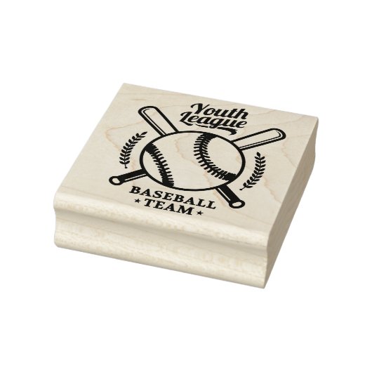 Jongerenliga Baseball Team Rubberstempel (Stempel)