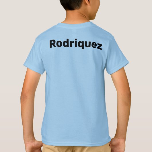 Jongerenliga Baseball Team T-shirt (Achterkant)