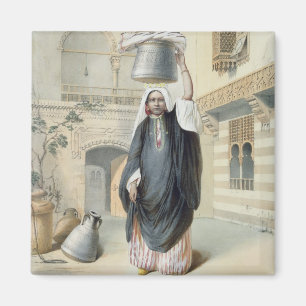 Jongerenmeisje dat terugkeert uit de Hammam in Ca Magneet