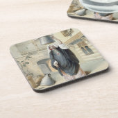 Jongerenmeisje dat terugkeert uit de Hammam in Caï Drankjes Onderzetter (Linkerzijde)