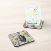 Jongerenmeisje dat terugkeert uit de Hammam in Caï Drankjes Onderzetter (Rechterzijde)