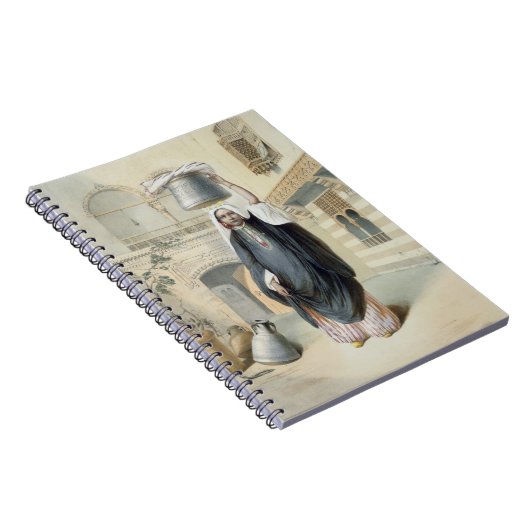 Jongerenmeisje dat terugkeert uit de Hammam in Caï Notitieboek (Rechterzijde)