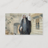 Jongerenmeisje dat terugkeert uit de Hammam in Caï Visitekaartje (Achterkant)