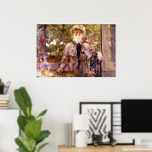 Jongerenmeisje in een Groen Huis, Berthe Morisot Poster (Thuiskantoor)