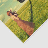 Jongerenmeisje in een veld tissuepapier (Detail)