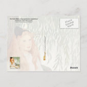 Jongerenmeisje Lezen onder de wilde boom Briefkaart (Achterkant)