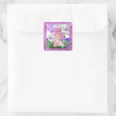 Jongerenmeisje met Butterflies Sticker (Tas)