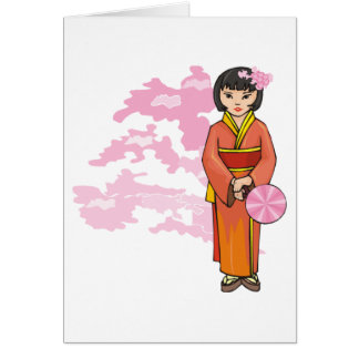 Jongerenmeisje met Cherry Blossom