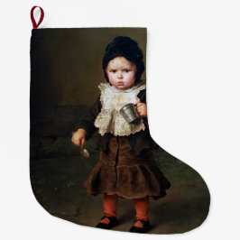 Jongerenmeisje met een lege beker (Ludwig Knaus) Grote Kerstsok