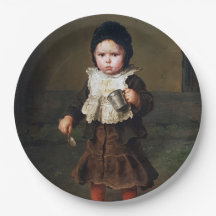 Jongerenmeisje met een lege beker (Ludwig Knaus)