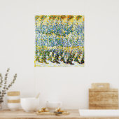 Jongerenmeisje op een balkon poster (Keuken)