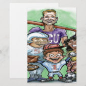 Jongerensport Briefpapier (Voorkant / Achterkant)