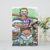 Jongerensport Briefpapier (Staand voorkant)