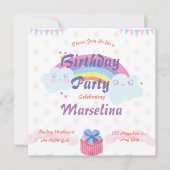 jongerenverjaardagsuitnodiging kaart (Voorkant)