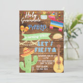 Jongerenverjaardagsuitnodiging voor Fiesta, jongen Kaart (Staand voorkant)