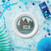 Jongerenzomerkamp, eilandhut, met aangepast teken papieren bordje (Feest)