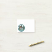 Jongerenzomerkamp, eilandhut, met aangepast teken post-it® notes (Op bureau)