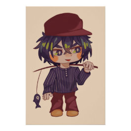 Jongerjie, jongen, chibi, Spakenburg Perfect Poster