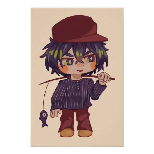 Jongerjie, jongen, chibi, Spakenburg Perfect Poster (Voorkant)