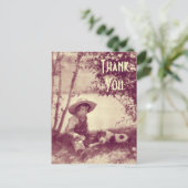  jongetje met hond in rust bedankt Briefkaart (Staand voorkant)