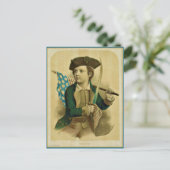  jongetje met vlag en sabel Briefkaart (Staand voorkant)