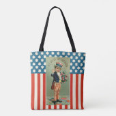  jongetje Sam op 4 juli Tote Bag (Achterkant)