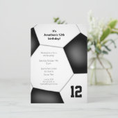 jongetje voetbalwedstrijd kaart (Staand voorkant)