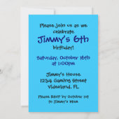  jongetje's gamer verjaardagsfeest nodigt uit kaart (Achterkant)