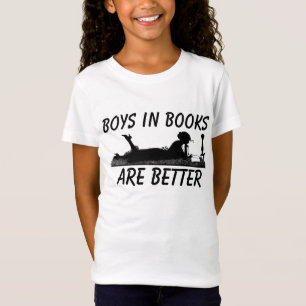 JONGETJES IN BOEKEN ZIJN BETERE MEISJES T-SHIRTS