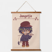 Jongetjie, jongen chibi. hangend wandkleed (Voorkant)
