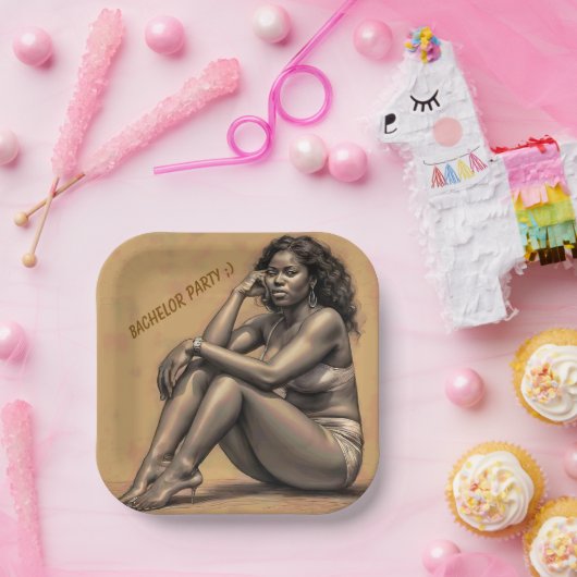 JONGGESELLENAVOND PAPIEREN BORDJE (Feest)