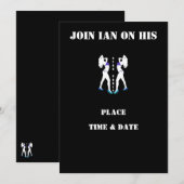 JONGGESELLENAVOND Uitnodiging (Voorkant / Achterkant)