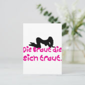 Jonggezellenafscheid / huwelijk briefkaart (Staand voorkant)