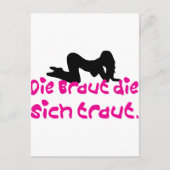 Jonggezellenafscheid / huwelijk briefkaart (Voorkant)