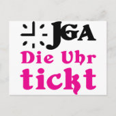 Jonggezellenafscheid / trouwen briefkaart (Voorkant)