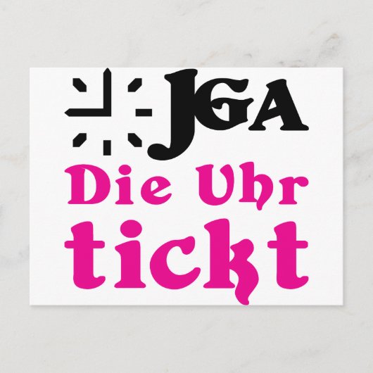 Jonggezellenafscheid / trouwen briefkaart (Voorkant)